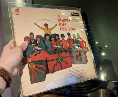 A copy of "A Christmas Gift For You from Philles Records"